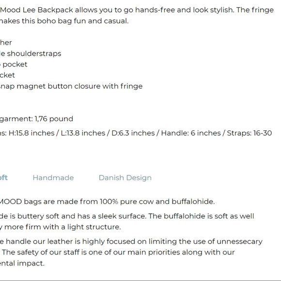 DAY & MOOD  - Lee Crossbody leather backpack - Impeccable condition - LUXURY - Picture 5 of 6